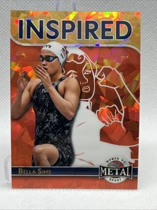 2025 Leaf Metal Women Of Sport BELLA SIMS Red Cracked ICE #1/1 - Bild 1 von 2