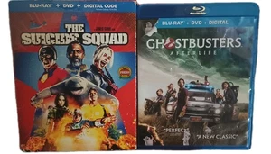 2 Filme - Ghostbusters: Afterlife (Blu-ray, DVD 2021) Suicide Squad (Blu-ray, DVD) - Bild 1 von 12