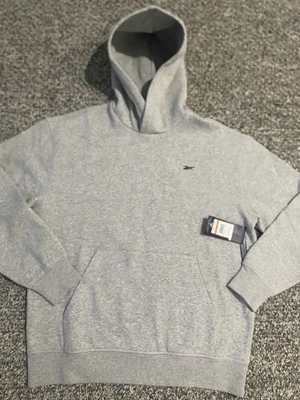 Moletom com capuz Reebok masculino épico algodão malha/lã - cinza urze - médio - marca nova com etiquetas! - Imagem 1 de 4