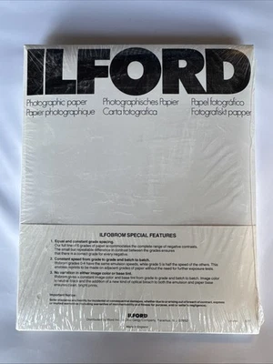 Nuevo de Lote Antiguo Ilford Ilfochrome CLÁSICO 8x10" PESO ÚNICO BRILLANTE 40 Hojas De Colección Foto 1 de 2