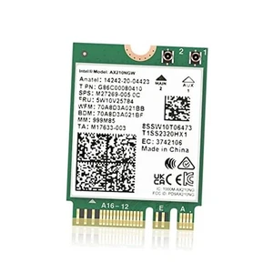 AX210NGW Scheda WiFi 6E M.2 5400Mbps Modulo Wireless Tri-Band per Laptop,11AX - Foto 1 di 5