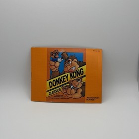 DONKEY KONG Classics Nintendo NES Game Original Instruction Manual Booklet Only!