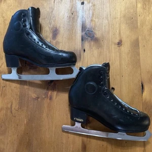 Risport RF3 Super-270-black-Sterling Blade-Mens Black Leather-10” Blades - Picture 1 of 14