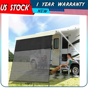 RV Awning Fabric 14.1FT Length Camper Awning Replacement Shade 8' - Picture 1 of 11