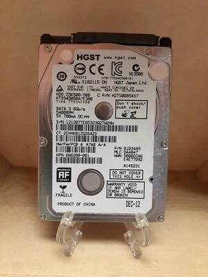 HGST 500GB HTS545050A7E380 SATA 5400RPM HDD Drive 666288-001 - Image 1 of 3
