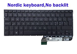 Nordic keyboard for Asus UX430U UX430UA UX430UQ UX430UN UX430UAR 0KNB0-212CND00 - Picture 1 of 1