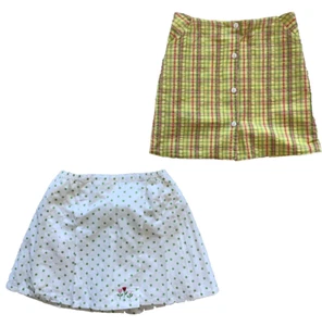 Girls Skirts Lot of 2 cotton Gymboree Zyno reversible Size 7 and 8 Summer - Picture 1 of 17