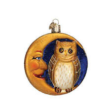 Old World Christmas  Halloween Owl In Moon - No Box 13204129