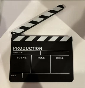 Decoración de la junta directiva de producción de películas Clap-Stick 11,75 x 9,5 pulgadas - Imagen 1 de 8
