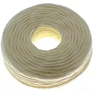 Craft Sha Polyester Leathercraft 0.8mm Waxed Thread White 20m for Leather Sewing - Picture 1 of 1