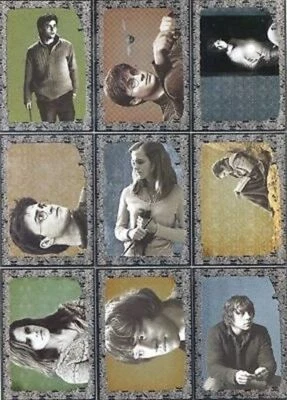 Harry Potter Deathly Hallows 1 Foil Puzzle Chase Card Set 9 Cards - Image 1 of 2