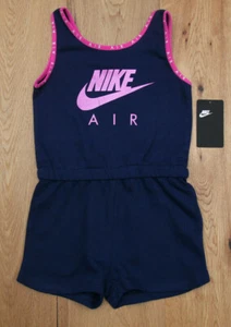 Nike Girl Romper ~ Navy Blue, Pink & White ~ - Picture 1 of 3