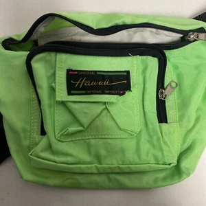 Vintage Bauchtasche neongrün Hawaii Imperial Import einige Beschädigungen - Bild 1 von 9