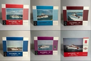 Lote de catálogo de folletos Matthews Boat DeLuxe 1959, convertible, deportivo, doble cabina - Imagen 1 de 24