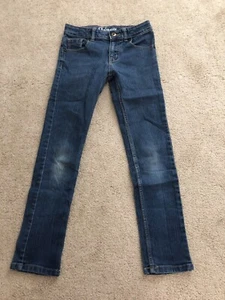 Girls Size 8 Skinny Blue Jeans Denim - Picture 1 of 2