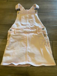 J.Crew Crewcuts Pink Denim Overall Dress Size 4 - Picture 1 of 3