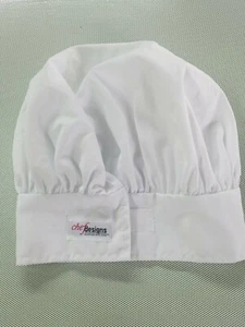 Chef Designs Essentials w Style Cotton Poly Blend Kitchen Cook Hat Cap Size L-RG - Picture 1 of 4