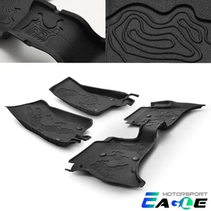 Fit 2020-2024 Jeep Wrangler 4XE Hybrid 4 Door All-Weather TPE Floor Liners Mats - Picture 1 of 9