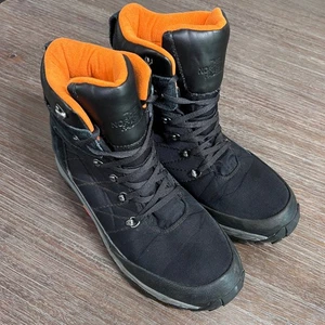 North Face Chilkat Triple Black Waterproof Nylon Boots Mens Size 12 - Picture 1 of 11
