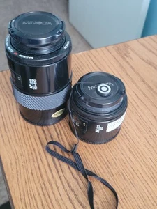 Minolta Maxxum AF Lens 3 Pcs 100-200mm 50mm 28-85mm - Picture 1 of 10