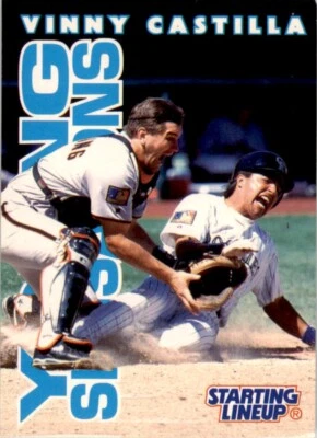 1996 Kenner Starting Lineup Card Vinny Castilla Colorado Rockies - Image 1 of 2