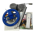 Nintendo Wii Console Bundle With 5 Games, Controller, Steering Wheel, Nunchuck