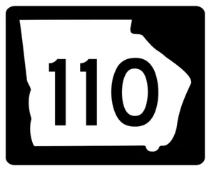 Georgia State Route 110 Aufkleber R3653 Autobahnschild - Bild 1 von 1
