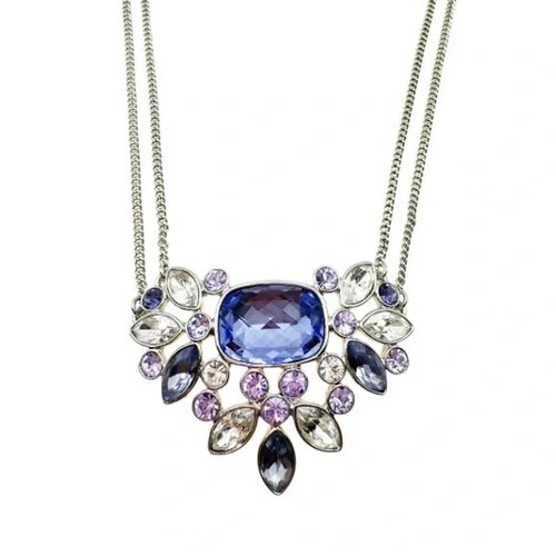 Givenchy Collana Elegante con Pietre Preziose Multicolore in Argento. Retal $78