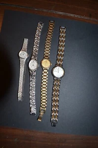 Lot of 4 Ladies Seiko Dress Watches just need batteries - Picture 1 of 9