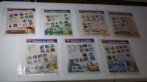 Lot 7 USPS SEALED Full Sheet Panes US Stamps 1998 Scott #3182-88 - Picture 1 of 8