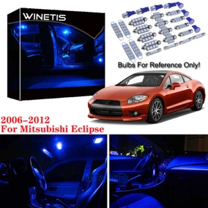 Blue LED SMD Lights Lamp Interior Package Kit For 2006-2012 Mitsubishi Eclipse - Picture 1 of 12