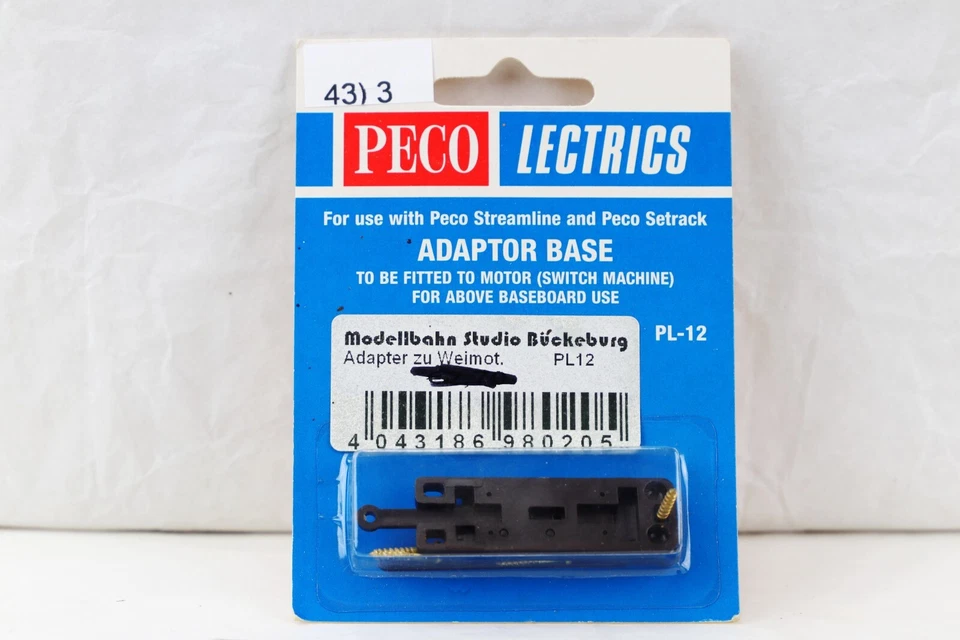 Base adattatore Peco electrics PL-12 43)3* - Immagine 1 di 1