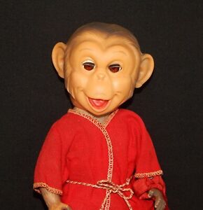 Vintage 50s ZIPPY Vinyl Monkey Doll Cosmopolitan Ginger Playmate In Original OF