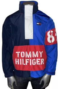 NWT! Tommy Hilfiger Navy Coastal Navigator 1/4 Zip Men’s Pullover Sailing Jacket - Picture 1 of 9