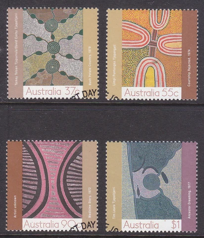AUSTRALIA 1988 Art of the Desert. VFU Used Aboriginal Paintings Cover