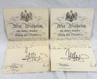 Original Kaiser Wilhelm ll Signatures Group