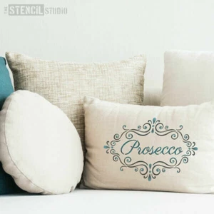 Prosecco Frame French Vintage Wall Stencil -Crafts- Shabby Chic Stencil 10658 - Picture 1 of 7