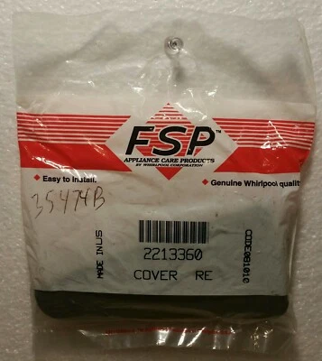 WHIRLPOOL 2213388 (Graphite/Gray) OEM,  Refrigerator Top Hinge Cover        -i - Image 1 of 3