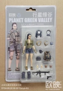 Figura de acción Planet Green Valley Tanya Ou Ying Studio EFSA escala 1/18 Reino Unido - Imagen 1 de 2