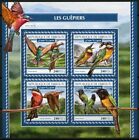 Djibouti 2017  Bee Eaters Sheet Mint Never Hinged