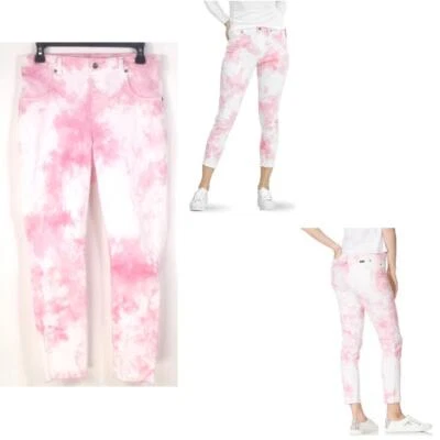 Hue Modern Denim High Rise Skimmer Leggings Romantic Rose M New U22465 - Image 1 of 4
