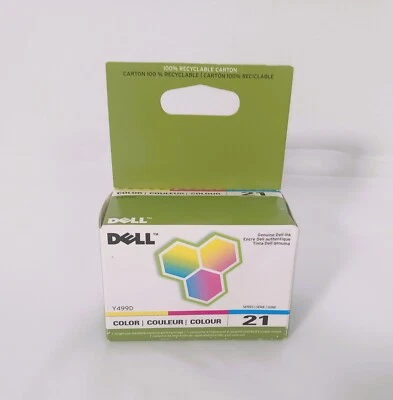 Genuine Dell Brand Y499D Series 21 Color Ink Cartridge FACTORY SEALED - Image 1 of 4