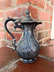 An Antique 20th Century Ornate Silver Plate Serving Ewer - Picture 1 of 6