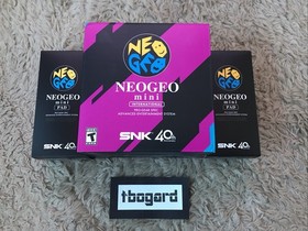 NEO GEO Mini 40th Anniversary Console + 2 Brand New Controllers - New & Complete