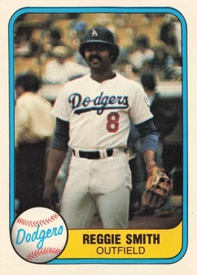 Reggie Smith 1981 Fleer #111 Los Angeles Dodgers Baseball - Image 1 of 2