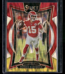 2024 Panini Select #33 Patrick Mahomes II Red & Yellow Prizm Shock Chiefs - Bild 1 von 2