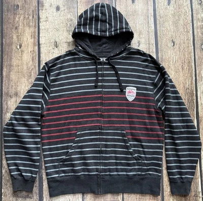 TROY LEE DESIGNS MOLETOM COM CAPUZ LISTRADO ZÍPER COMPLETO MULTI MASCULINO GG EXCELENTE ESTADO - Imagem 1 de 4