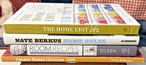 Design Books Lot of 4 Home Edit, Nate Berkus, Room Recipes, Country Christmas. - Bild 1 von 18