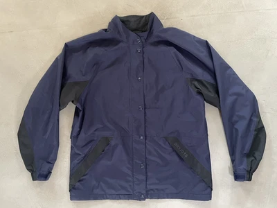 Jaqueta feminina FootJoy DryJoys golfe zíper completo poliéster pescoço simulado azul marinho M - Imagem 1 de 4