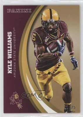 2015 Panini Arizona State Sun Devils Gold /25 Kyle Williams #19 - Image 1 of 2
